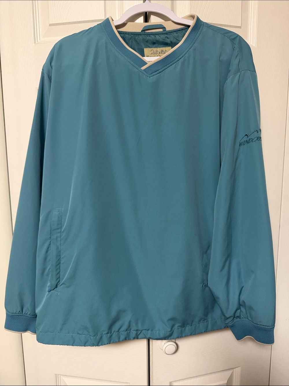 Cabela's Teal Pullover Windshirt